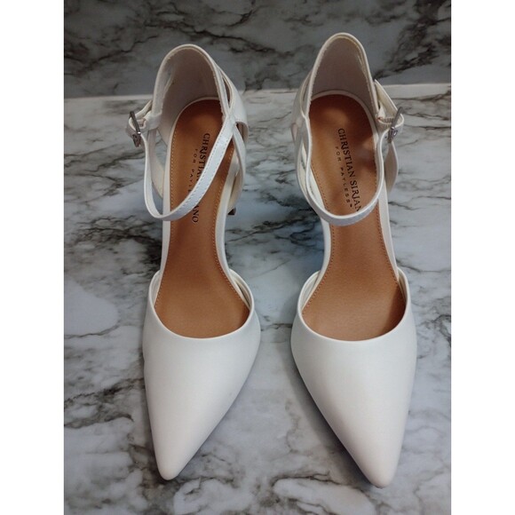 Christian Siriano Shoes - Christian Siriano White Heels Size 9